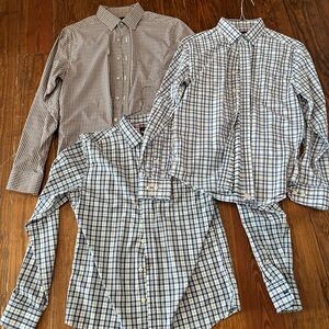 3 UNTUCKit Men's Plaid Shirts